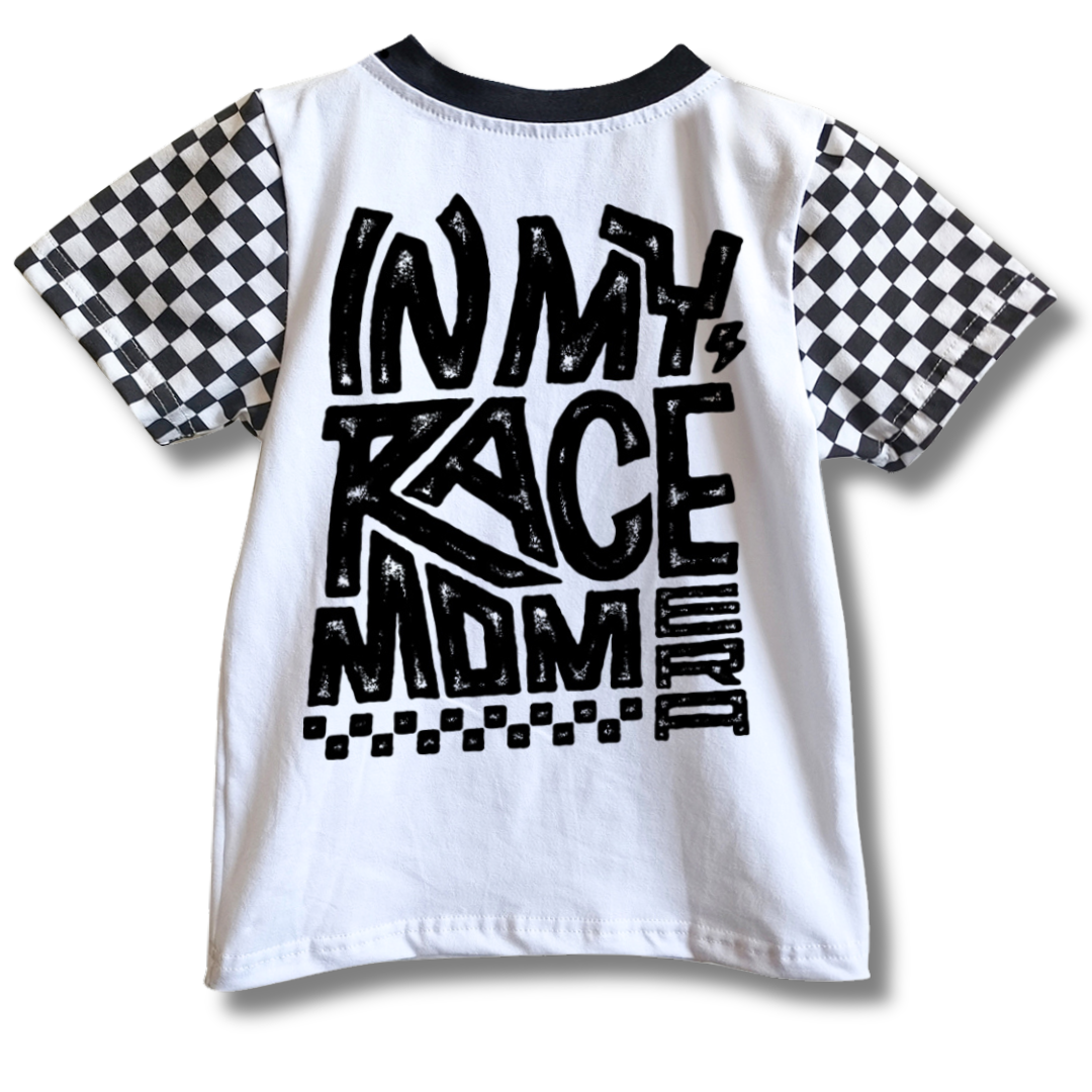 Checkered In My Race Mom Era T-Shirt / PREORDER: May 20 - May 27