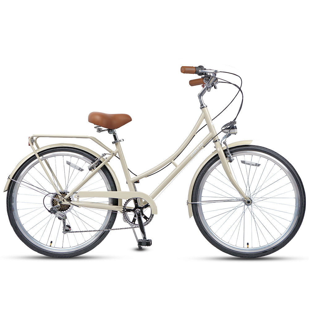 AVASTA 26" 6 Speed Hybrid Cruiser Black Tires Bike - Astrid