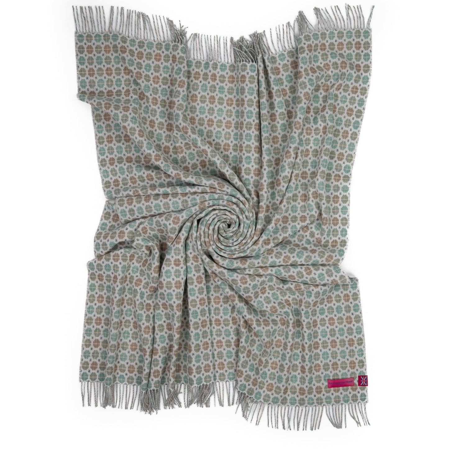 Southampton Home Merino Wool Medallion - Mint