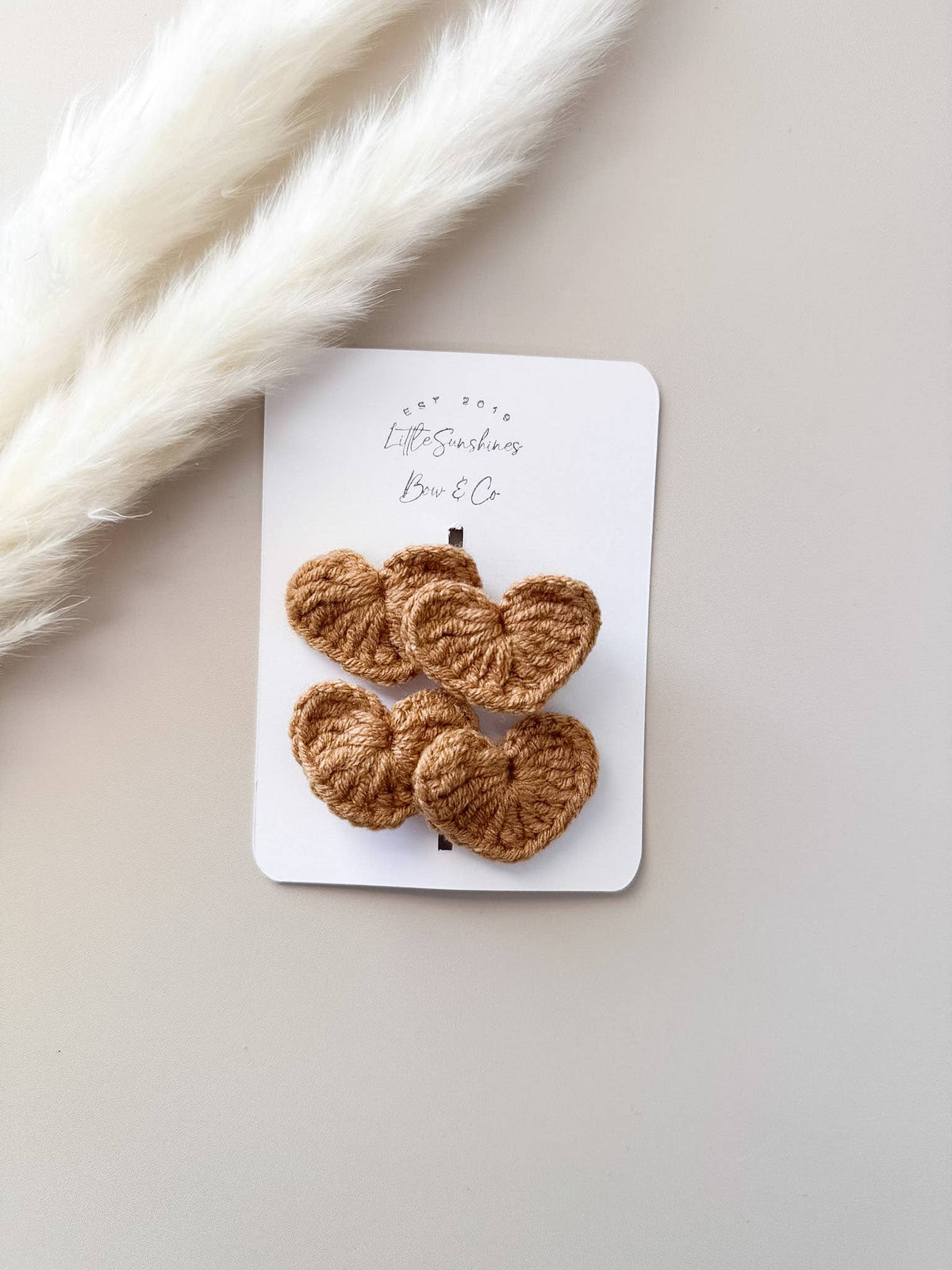 Double Heart Hair Clips & Nylon Headbands