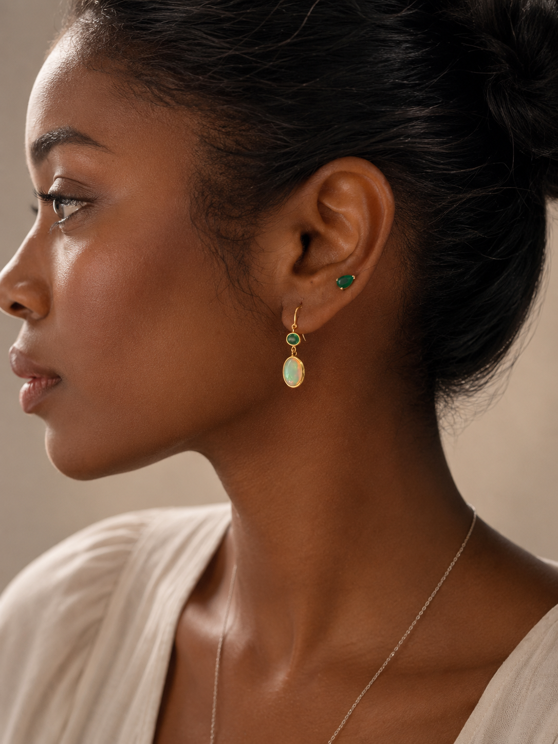 Emerald Radiance Earrings