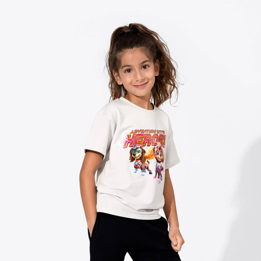 PAW Patrol Mighty Movie Girl Pups Bone Bamboo Kids T-Shirt
