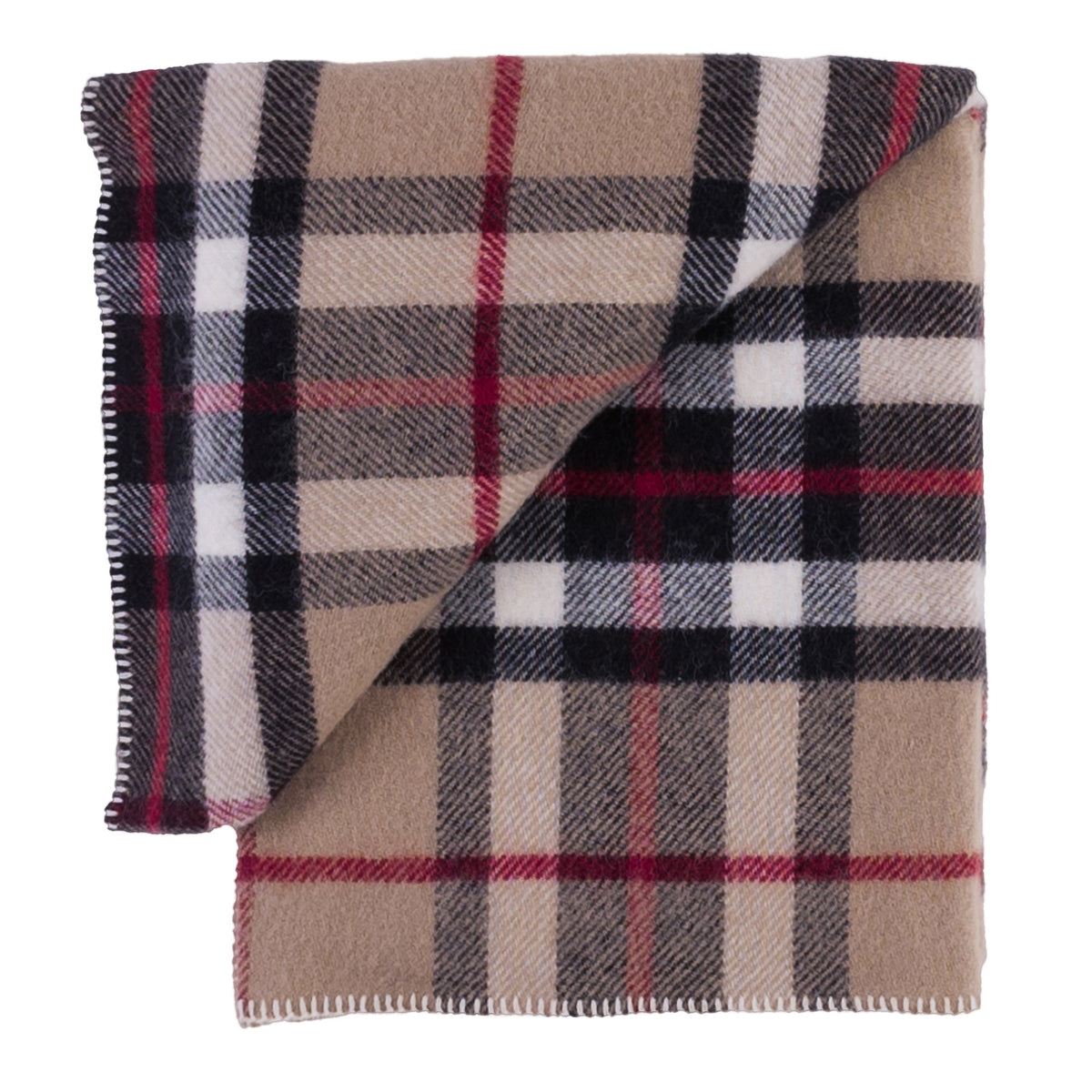 Highland Tweeds Big Throw - Camel Thompson