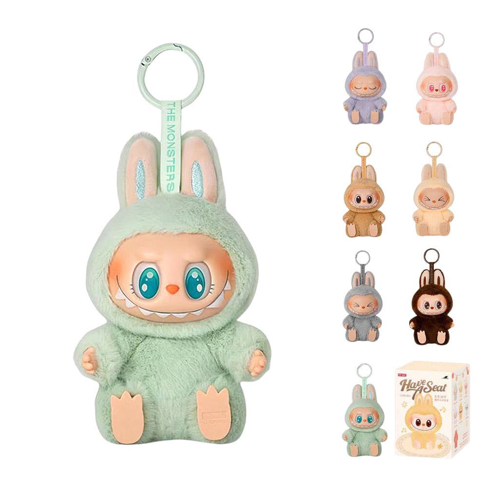Labubu Monster Doll Keychain Have A Seat Blind Box