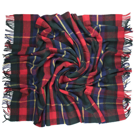 Highland Tweeds Pure New Wool Fluffy Throw - Kilgour