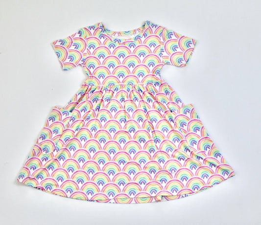 Bamboo Rainbow Pocket Twirl Dress