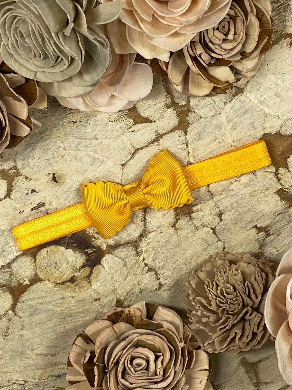 Bitty Scalloped Bow - Headband - 2.5"