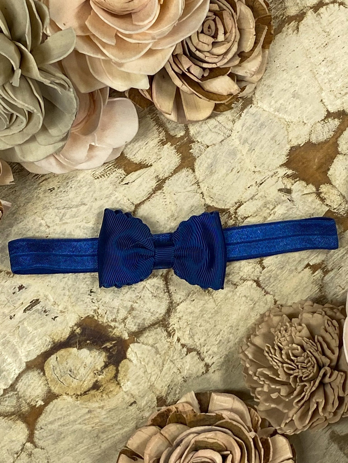 Bitty Scalloped Bow - Headband - 2.5"