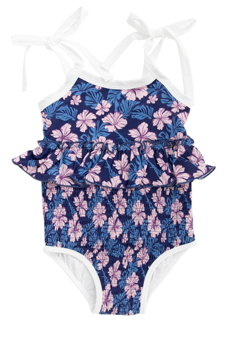 Twilight Blossoms | One Piece Smocked Swimsuit