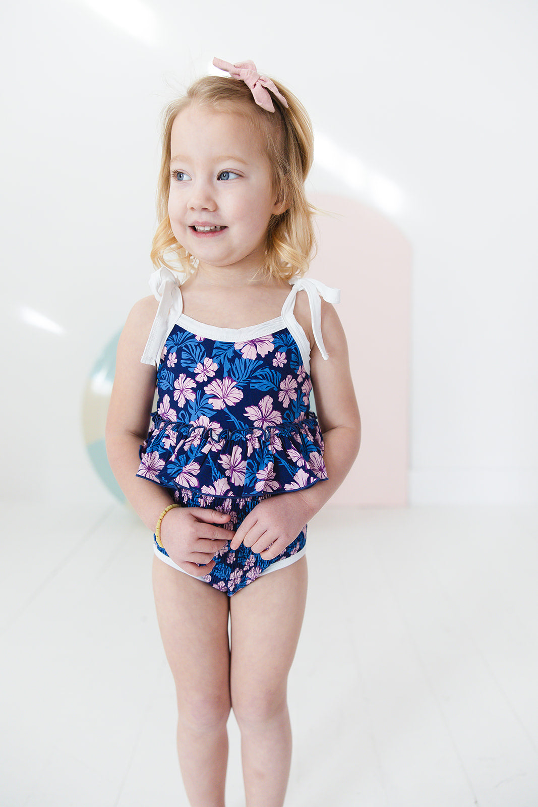 Twilight Blossoms | One Piece Smocked Swimsuit