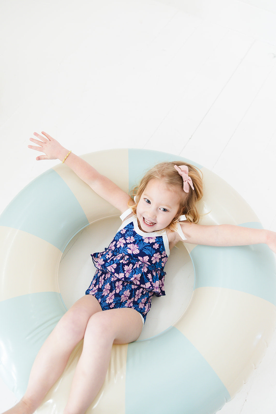 Twilight Blossoms | One Piece Smocked Swimsuit