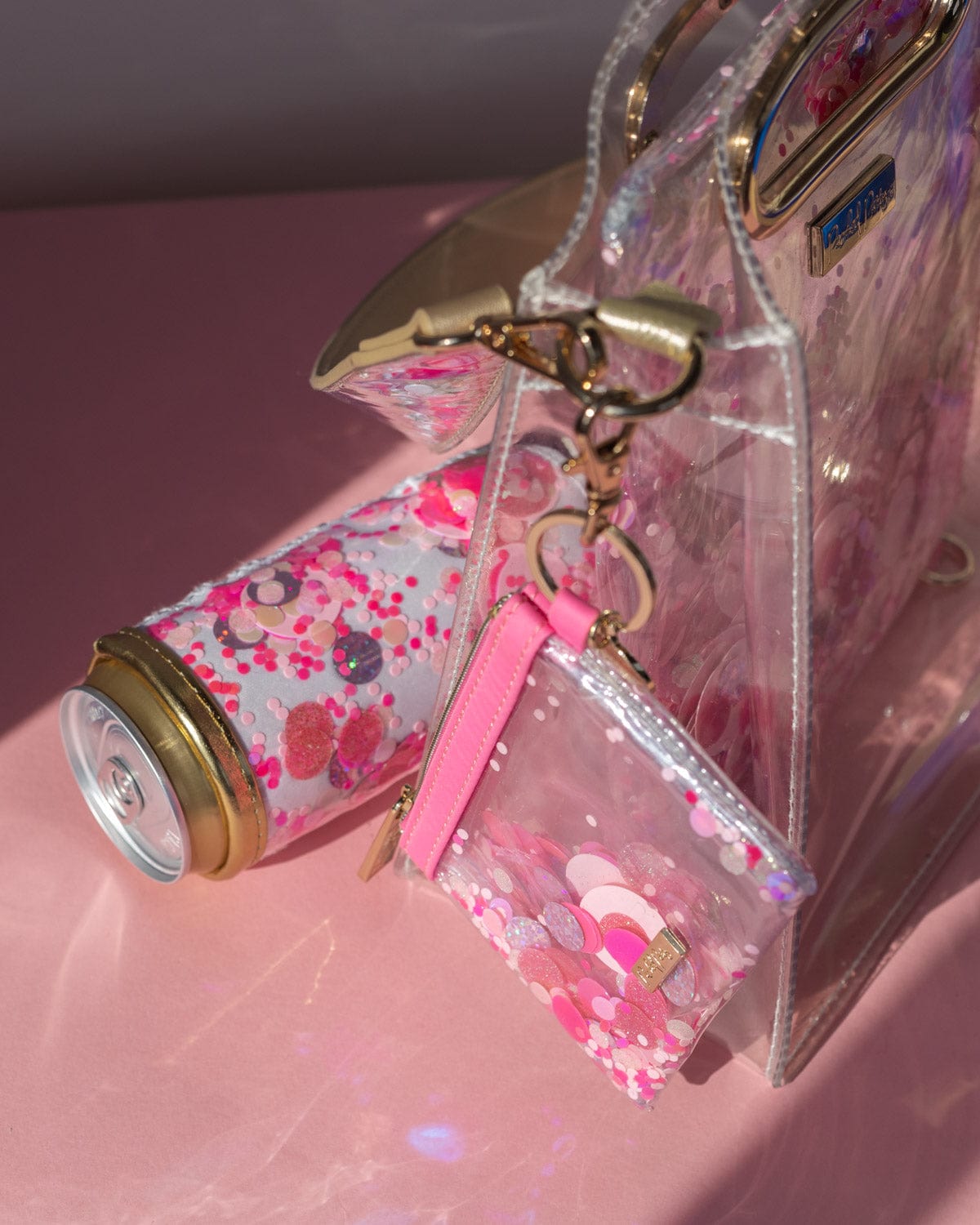 Spirit Squad Confetti Keychain Wallet