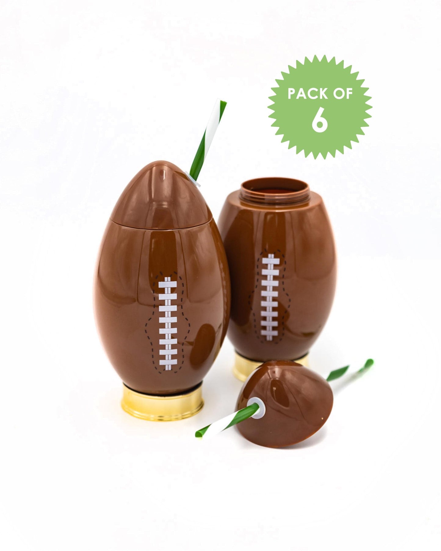 Football Novelty Sipper (Single, 6, or 12)