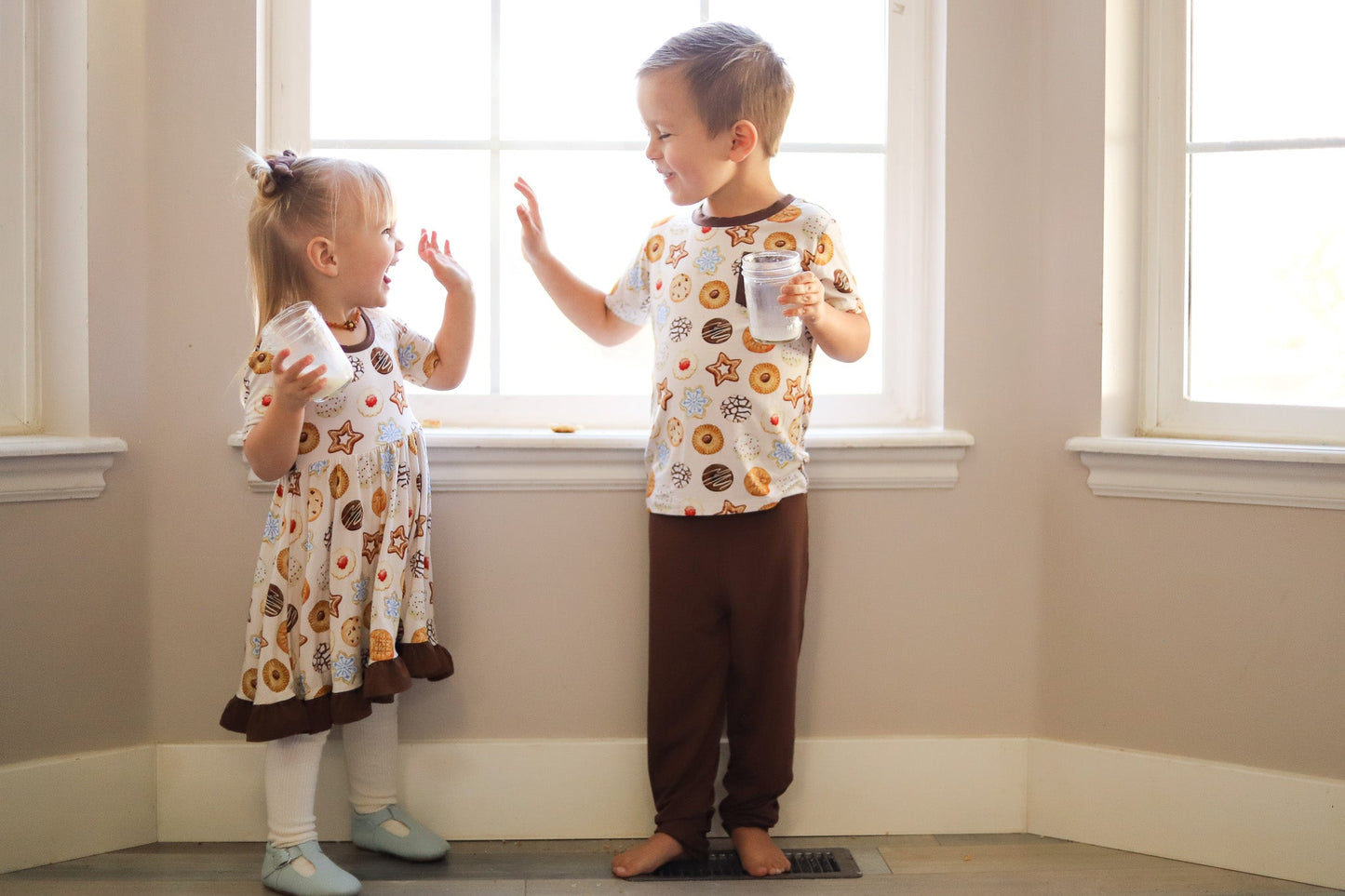 Cookie Swap | Toddler & Girls Bamboo Ruffle Twirl Dress