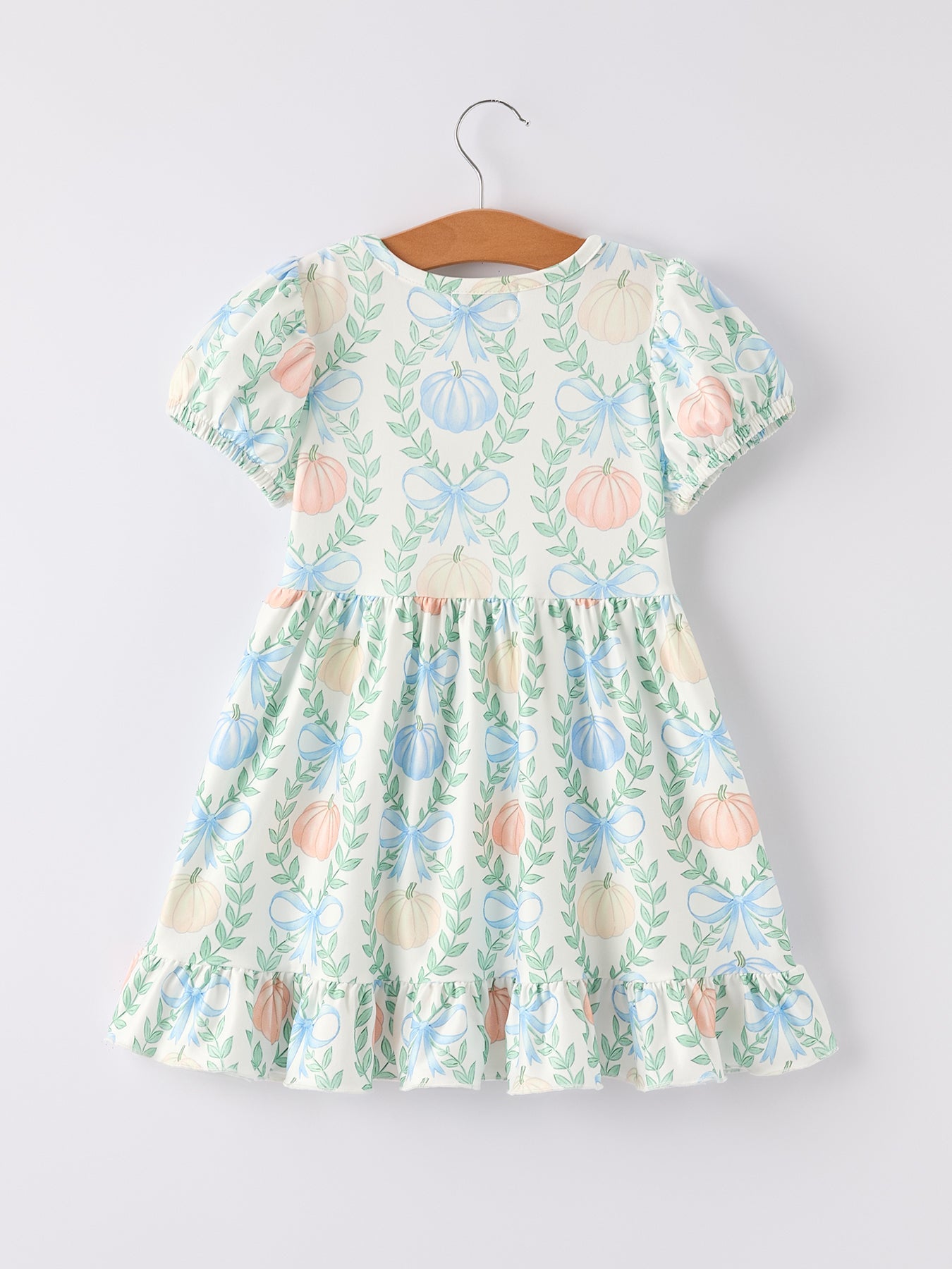 Playful Halloween Pumpkin Girls Dress