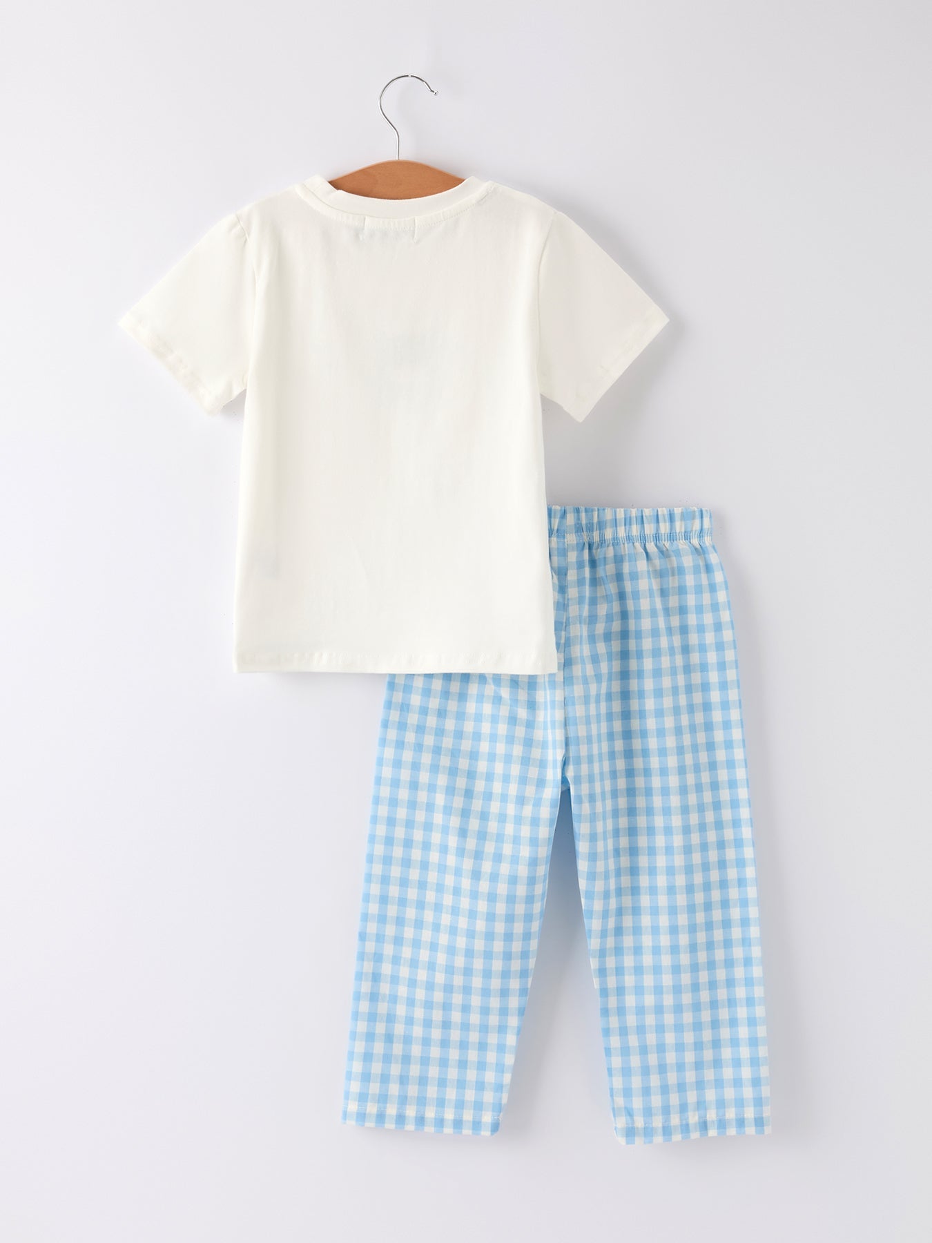 Blue Smocked Church Christening Toddler Boys'Set