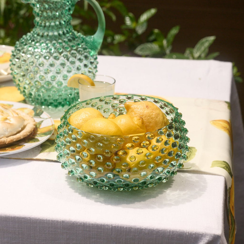 Hobnail Bowl - Large - Capri Sea