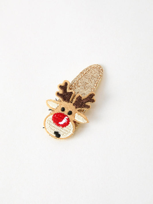 Christmas reindeer Girls Hair Clip