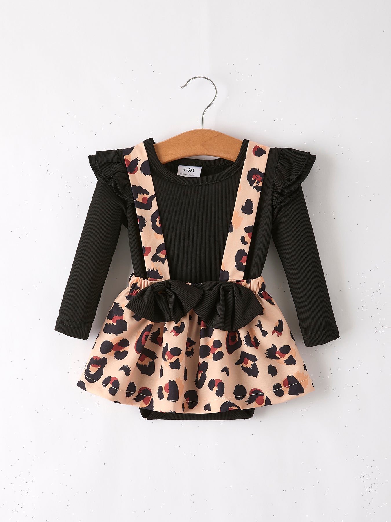 Girls Leopard Romper set of 3 outfits