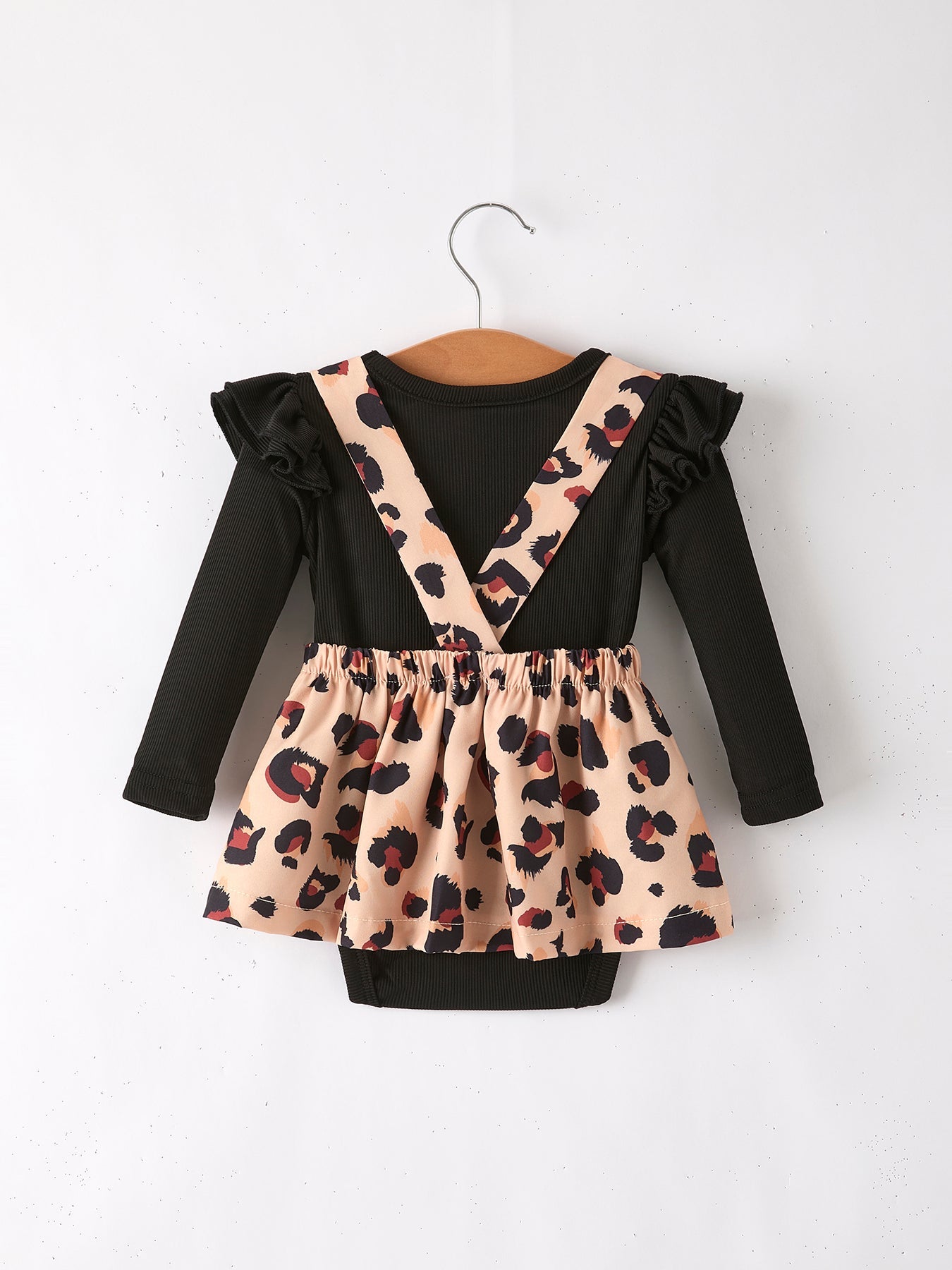 Girls Leopard Romper set of 3 outfits