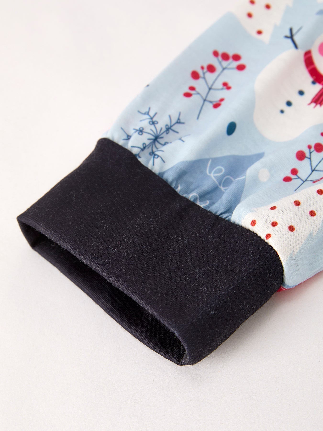 Christmas Print 1 Top + 2 Pants Combination Girls Pajama Set