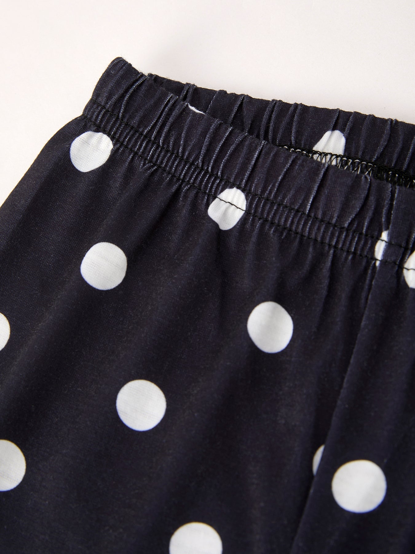 Christmas Print 1 Top + 2 Pants Combination Girls Pajama Set