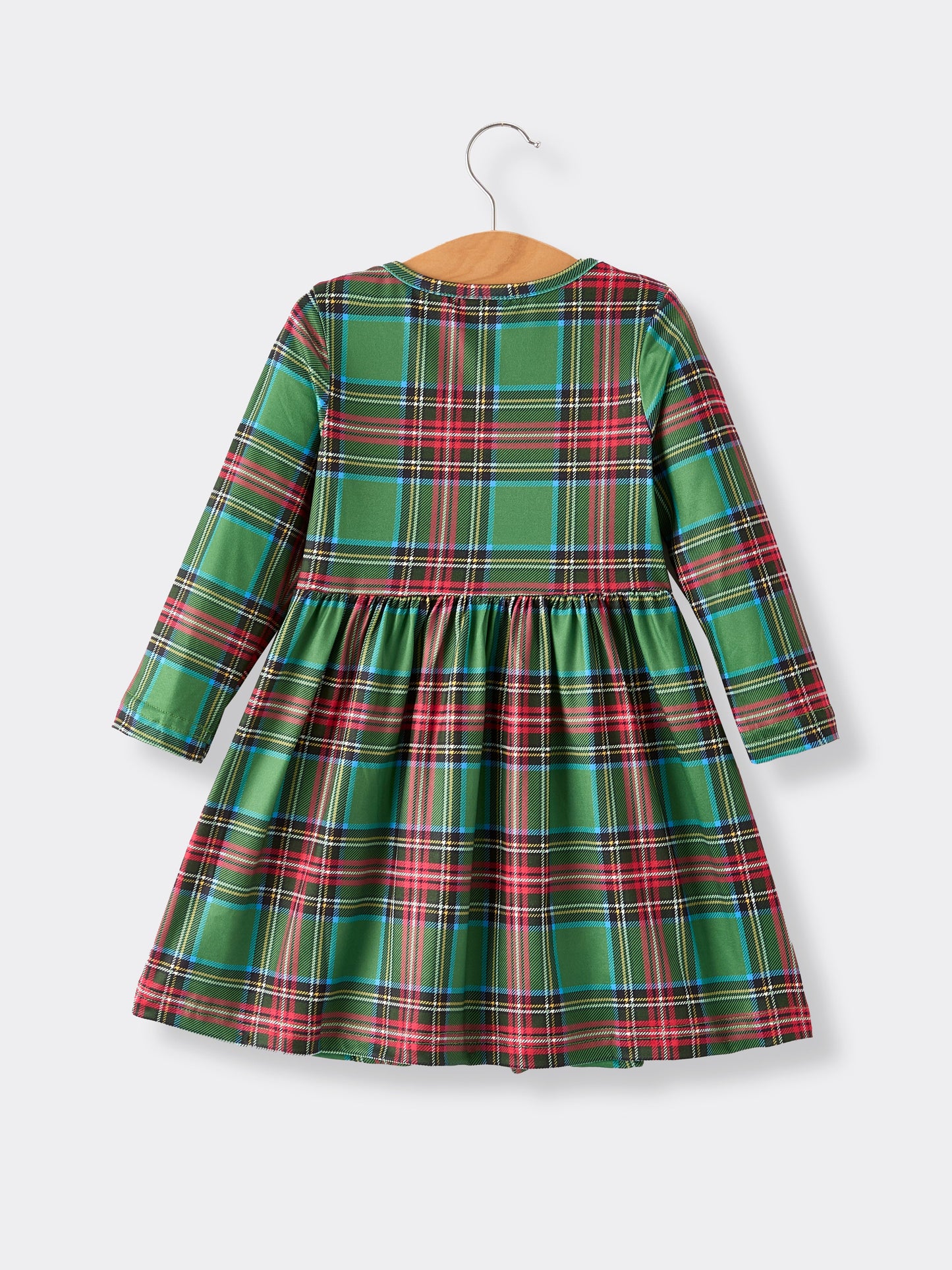 Winter Christmas Print Holiday Casual Girls Dress