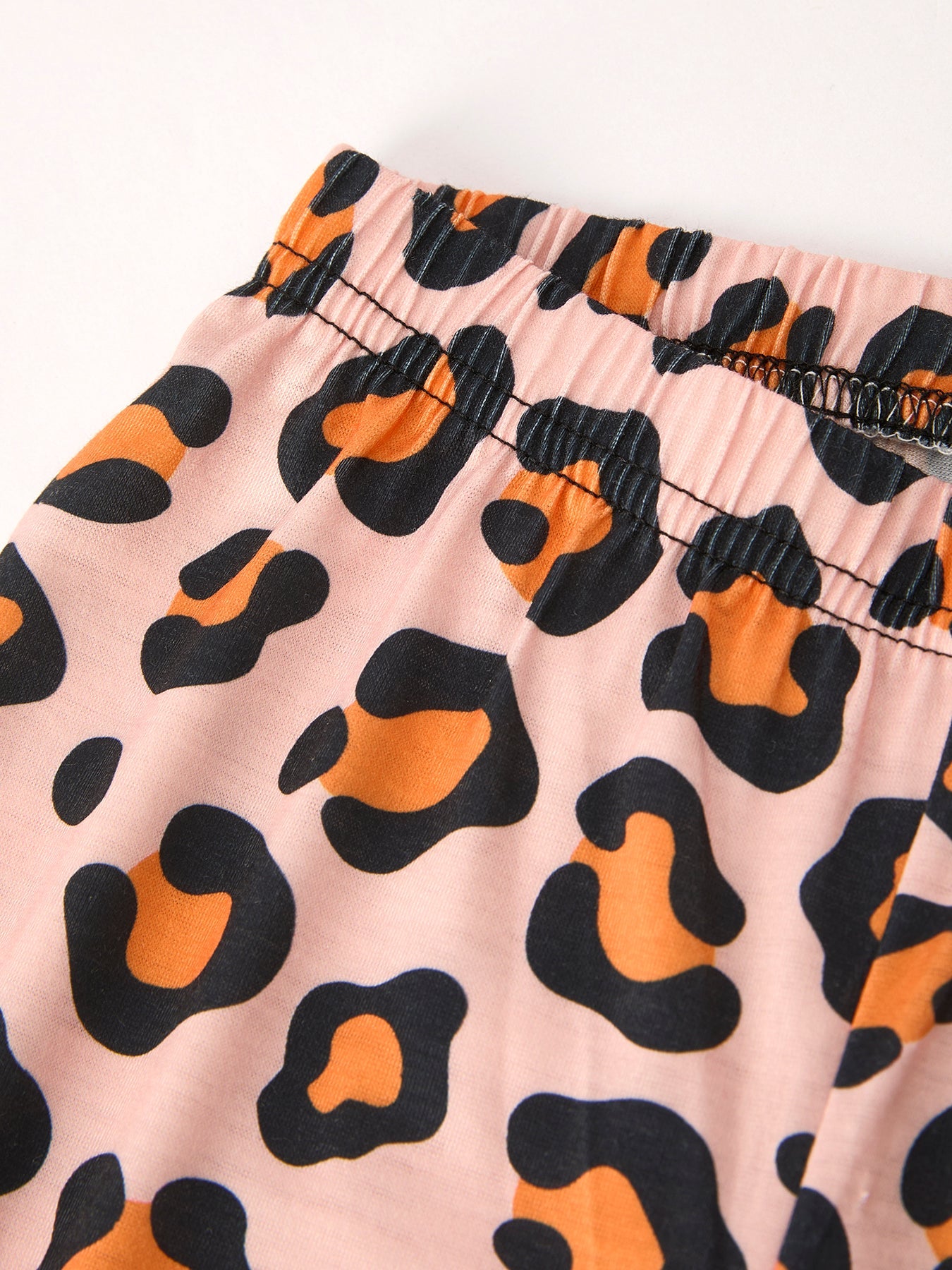 Christmas Print 1 Top + 2 Pants Combination Girls Pajama Set