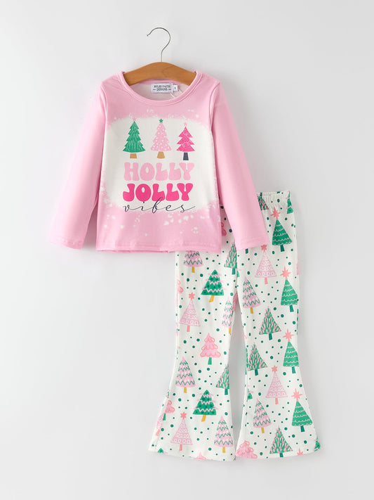 "Holly Jolly Vibes" Christmas Set for Girls