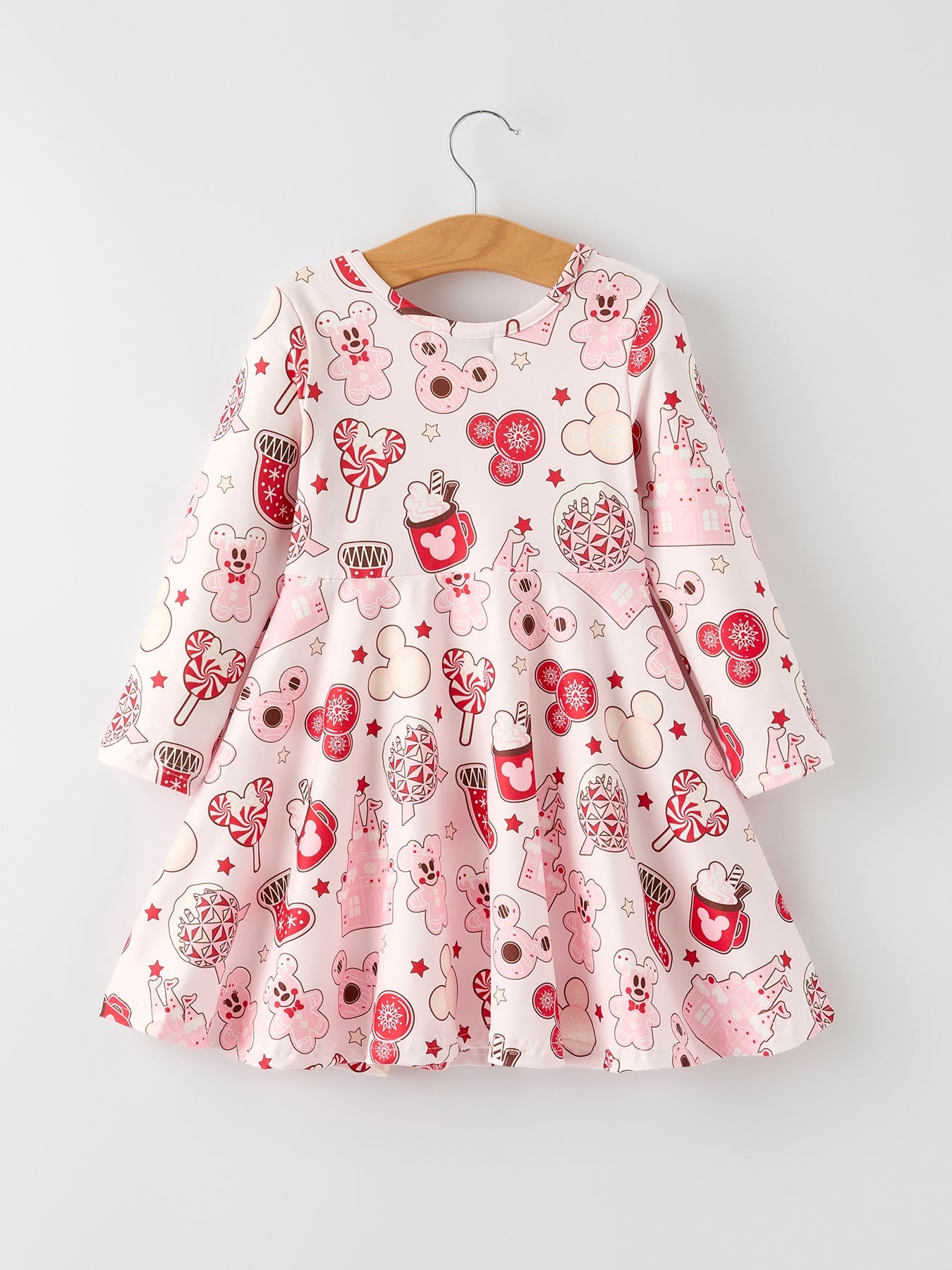 Christmas Sweet Holiday Cheer: Gingerbread and Candy Dress for Toddlers Girls