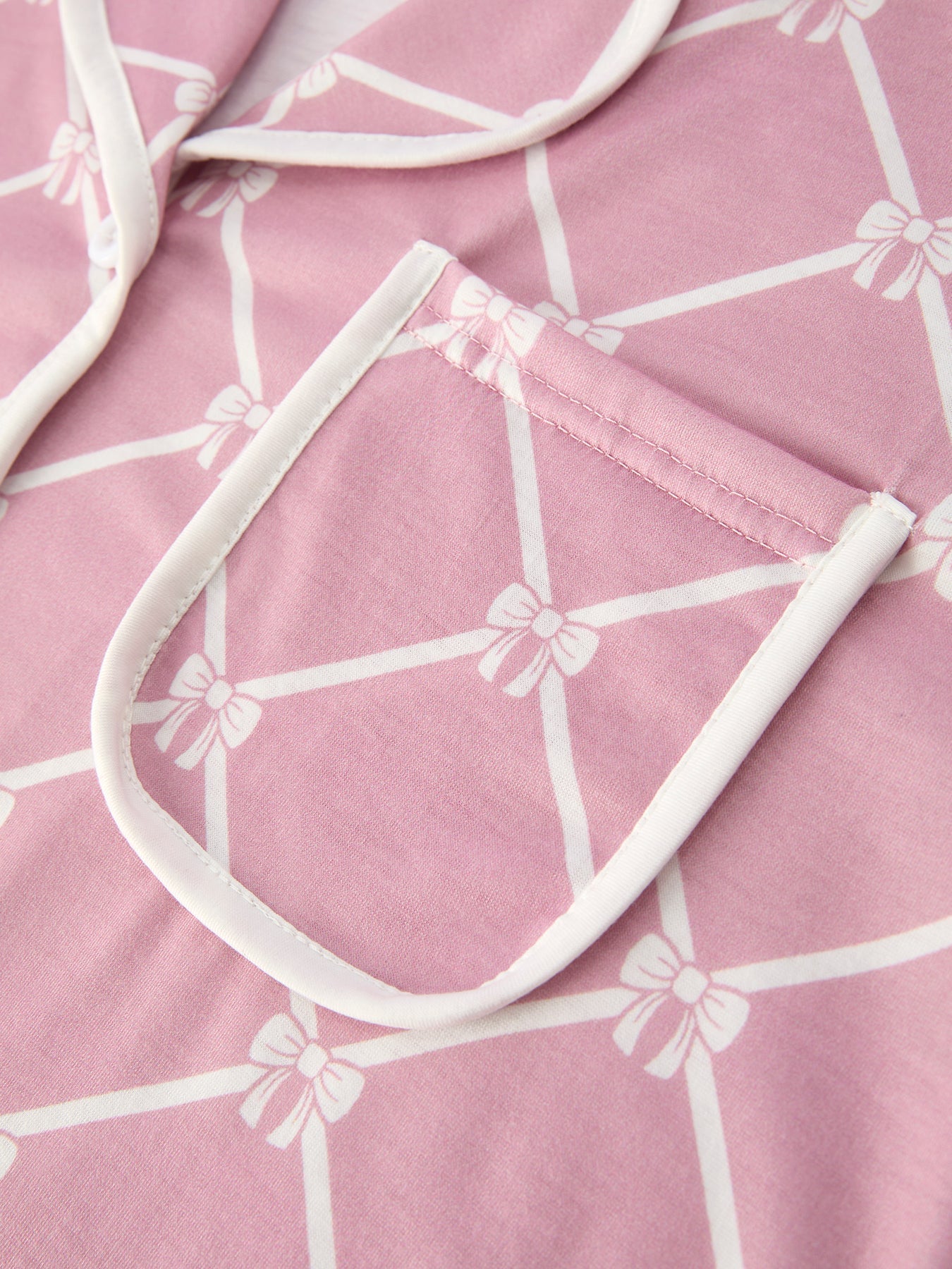 Bow Lapel Pajamas- mommy and me matching