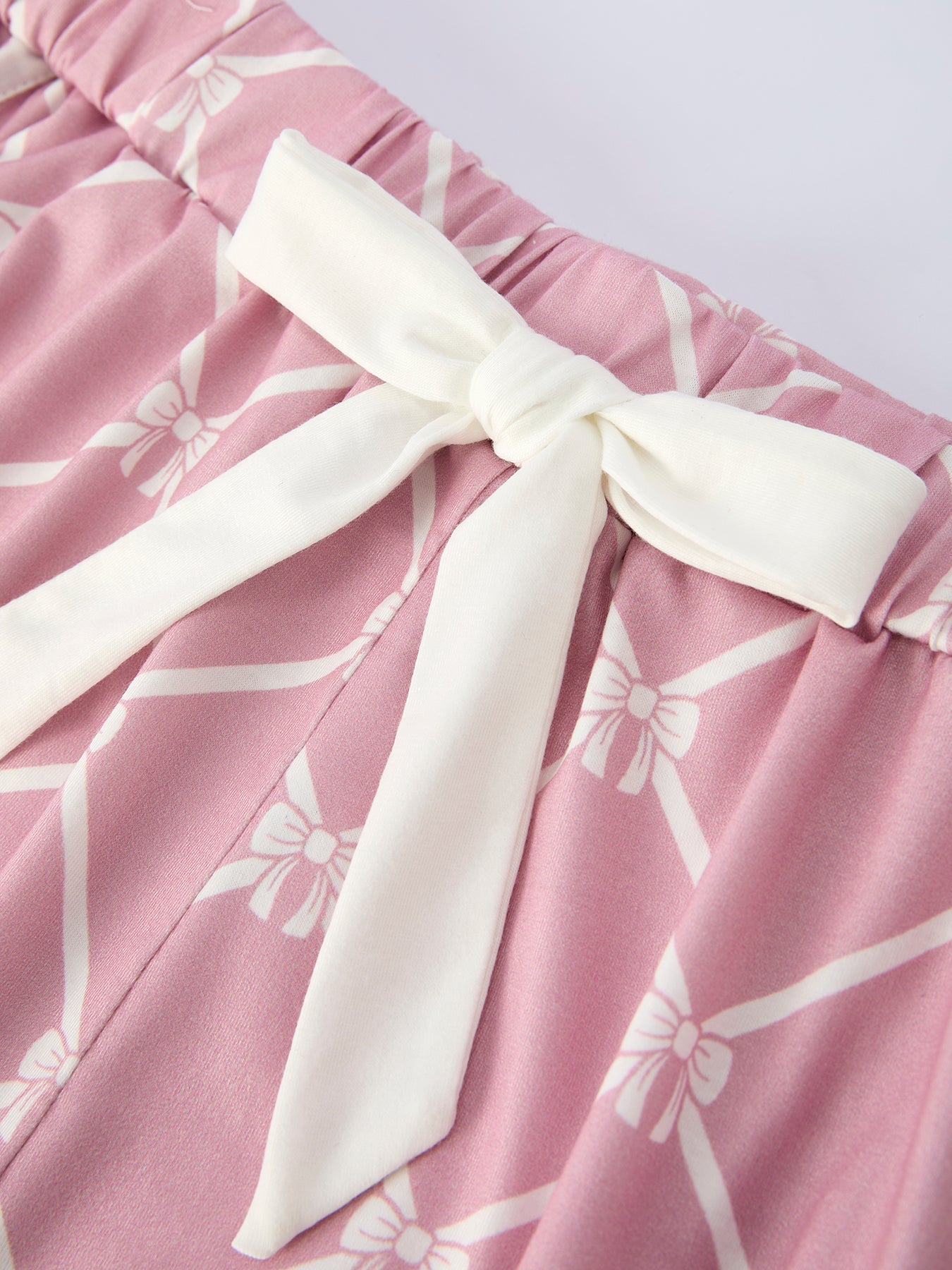 Bow Lapel Pajamas- mommy and me matching