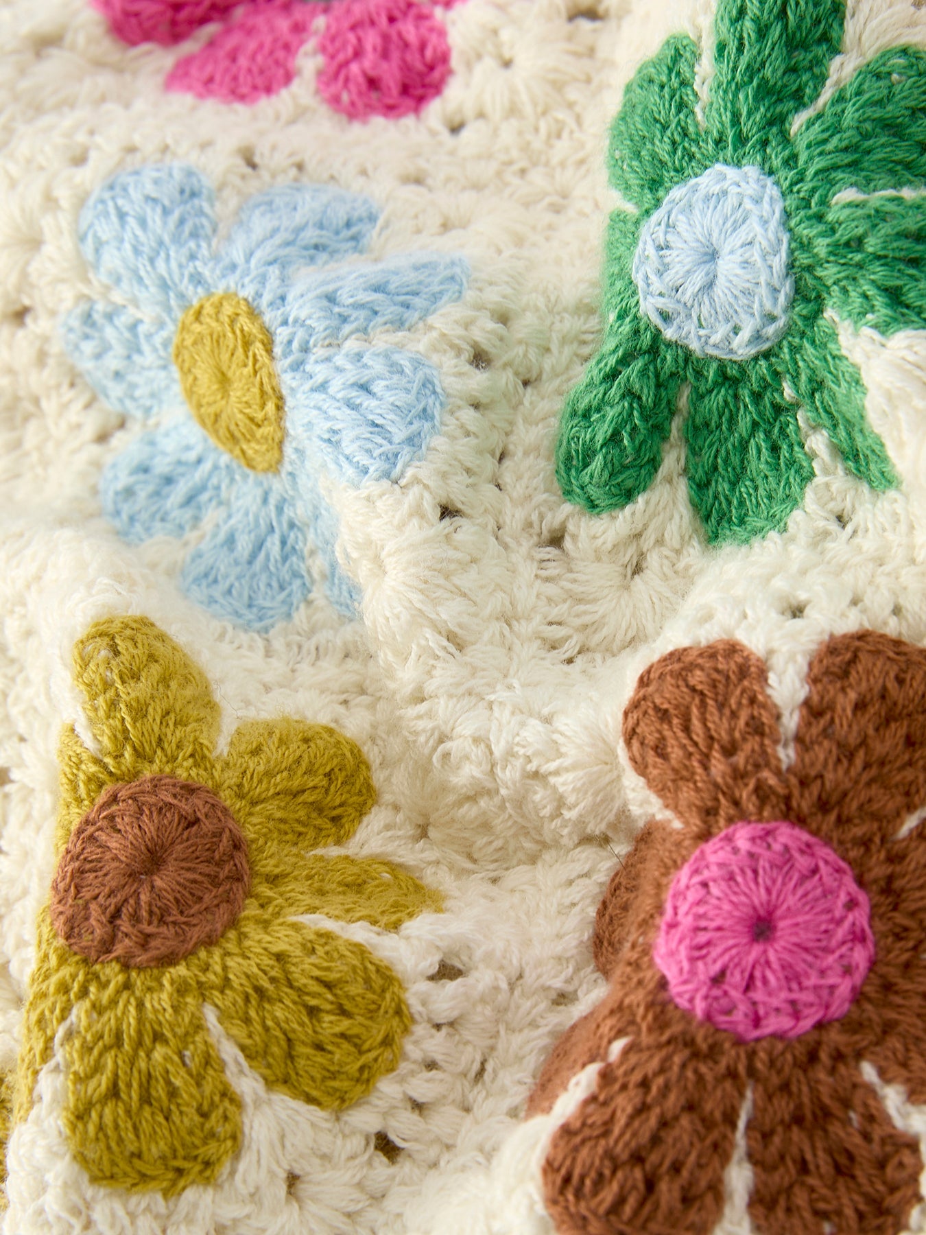 Summer Crochet Floral Girl Set