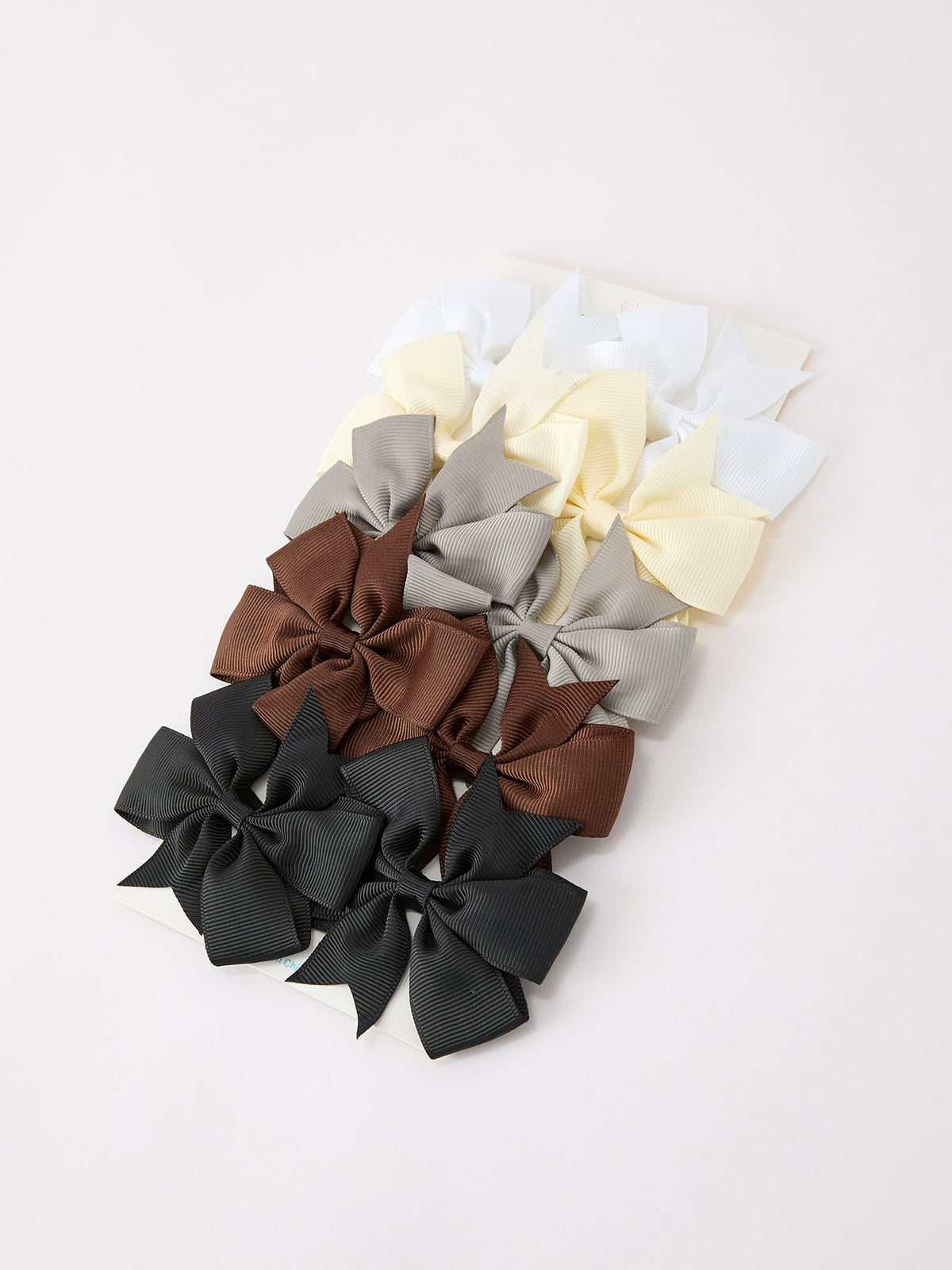 Fall Bow Hair Clip Set