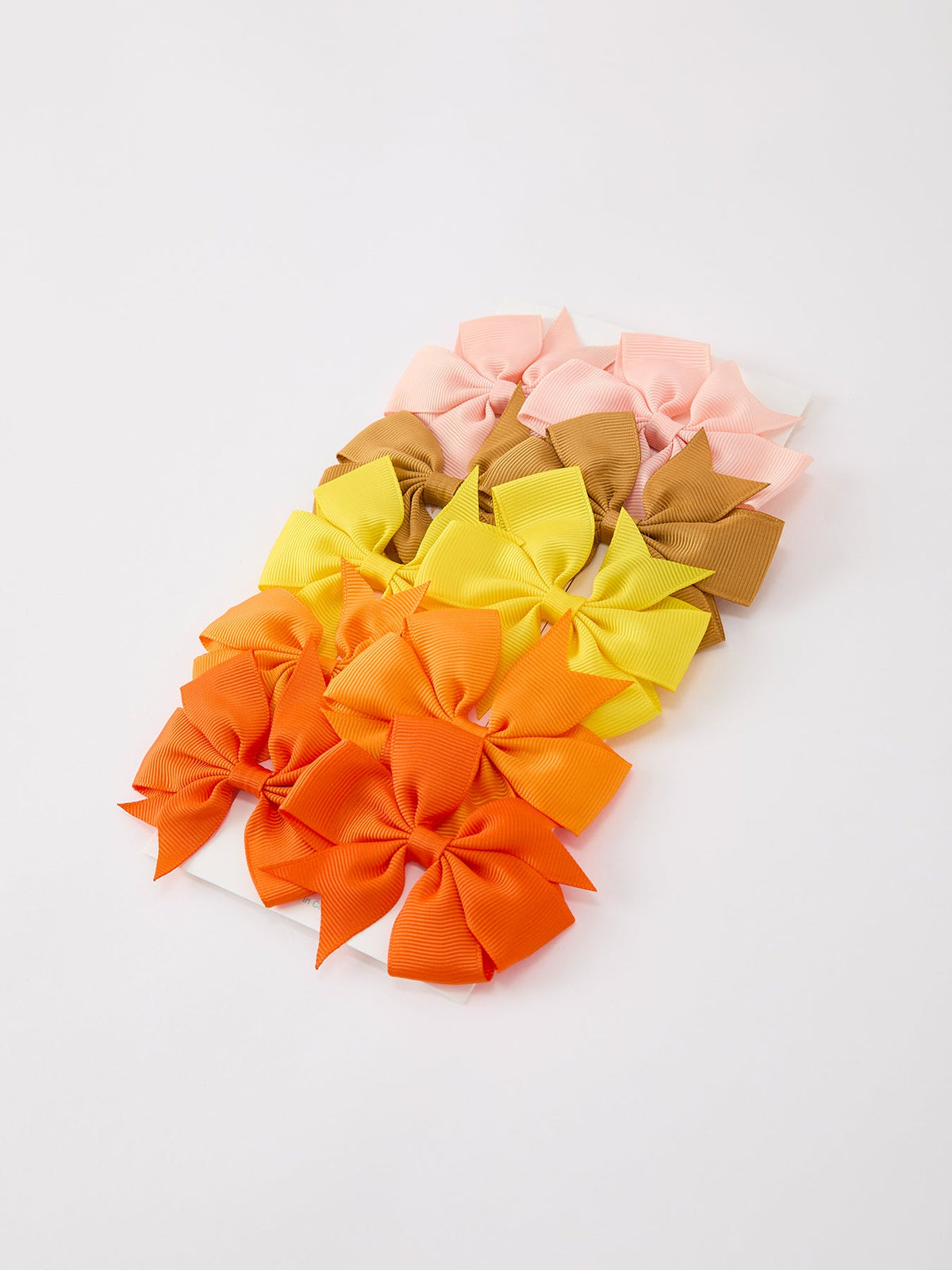 Fall Bow Hair Clip Set