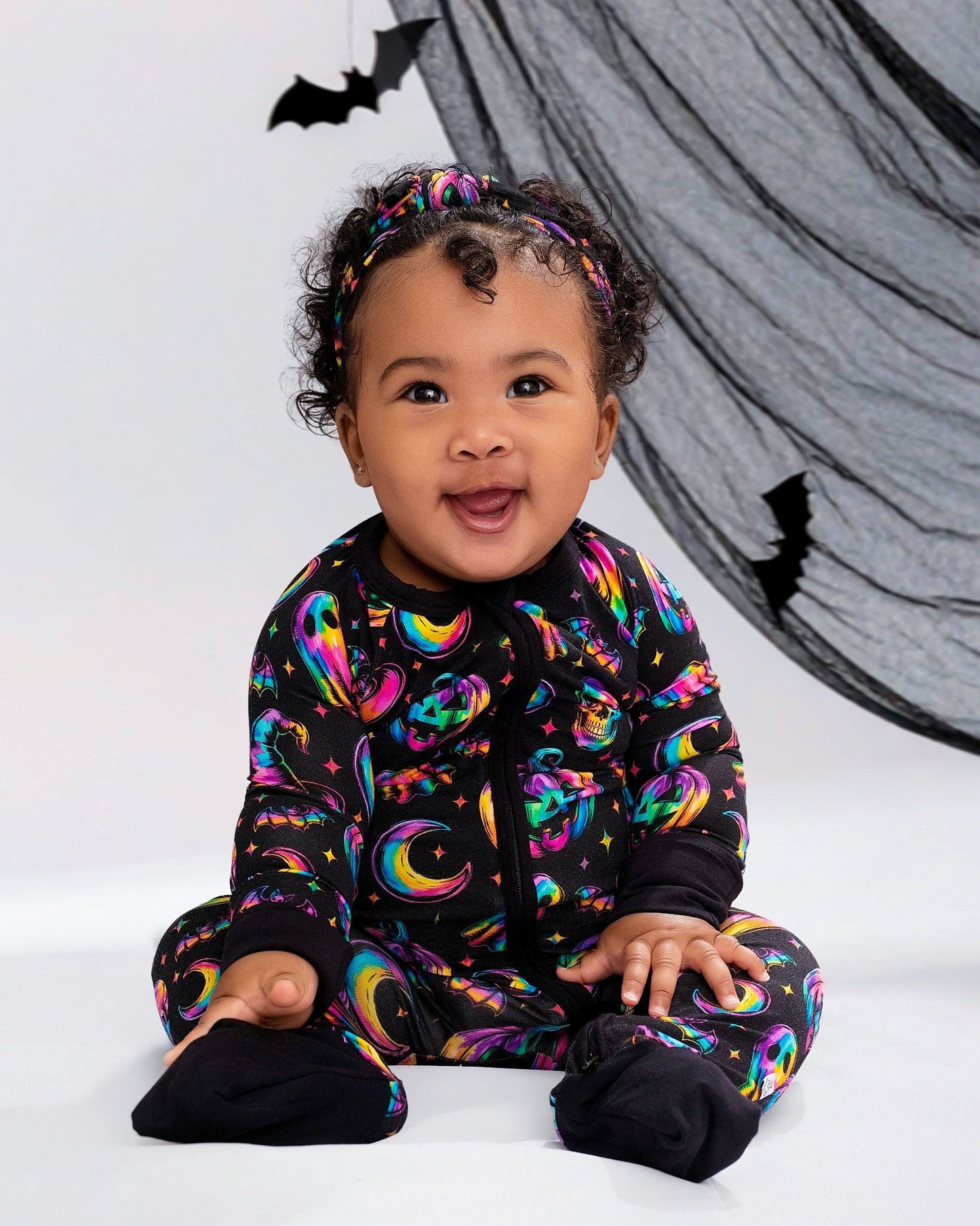 Halloween | Rainbow Haunts | Bamboo Zipper Pajamas