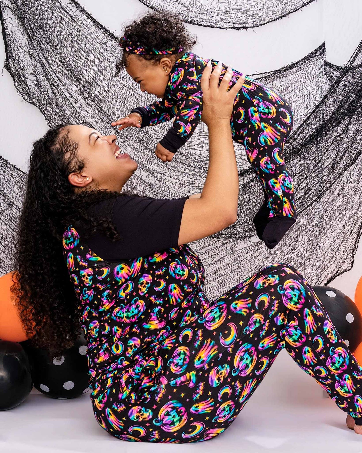 Halloween | Rainbow Haunts | Adult Bamboo Raglan Top
