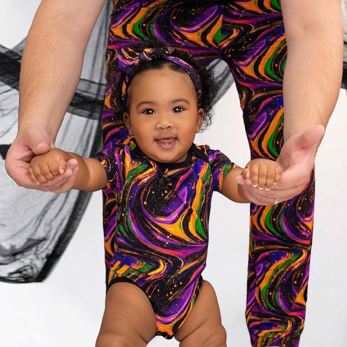 Halloween | Magic Swirls | Bamboo Baby Onesie