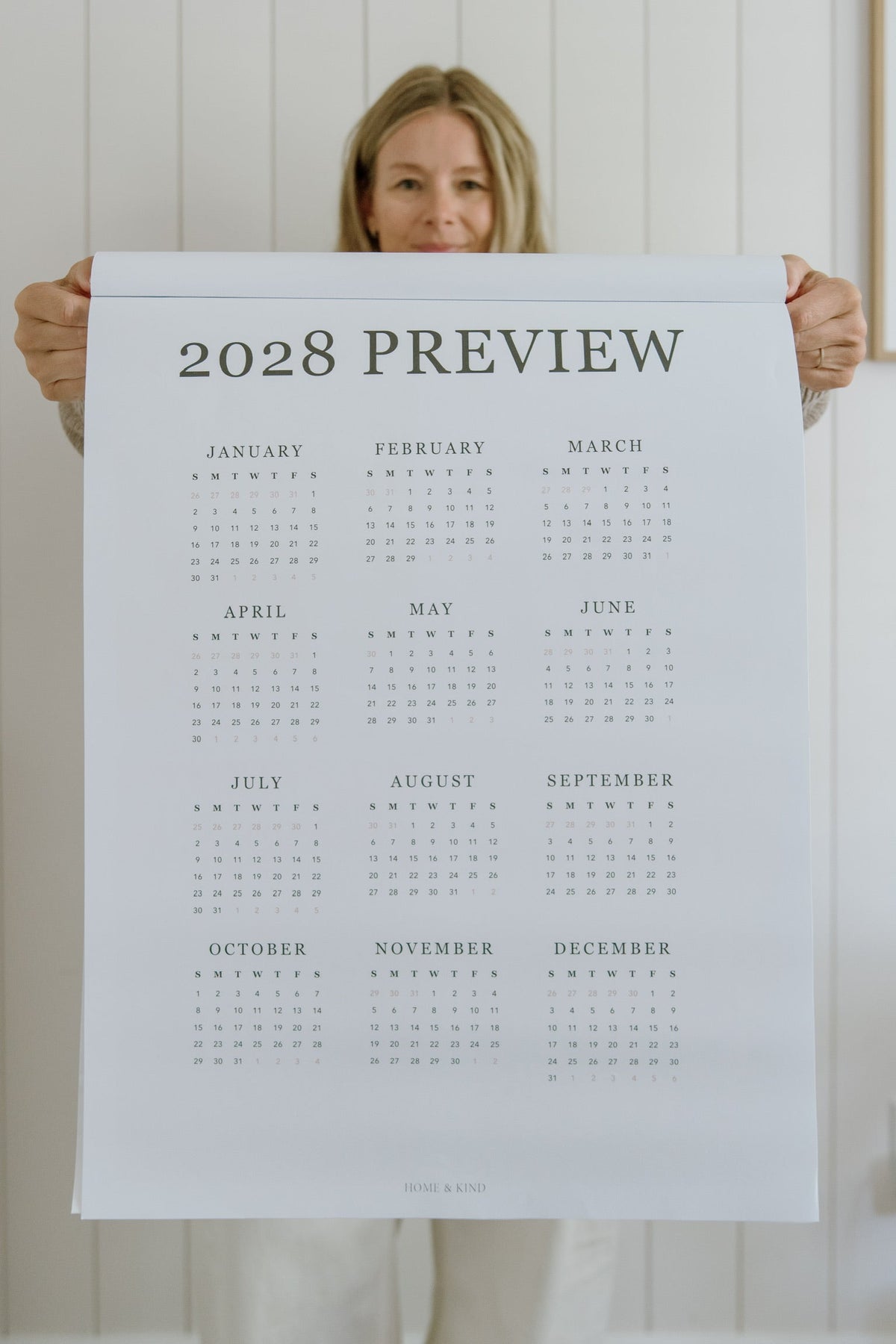 2027 Family Wall Calendar