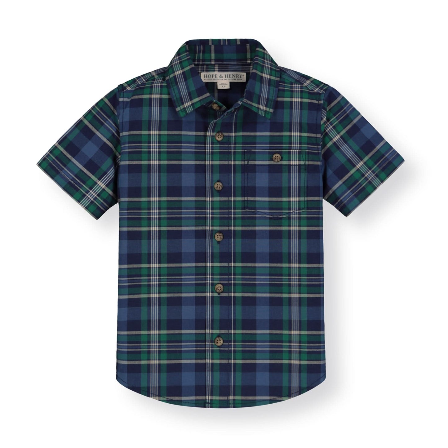 Stretch Poplin Short Sleeve Button Down Shirt