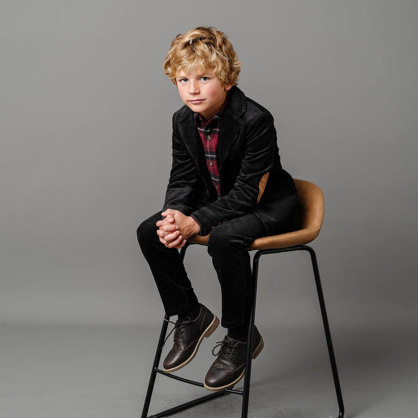 Organic Corduroy Blazer with Elbow Patches - Baby