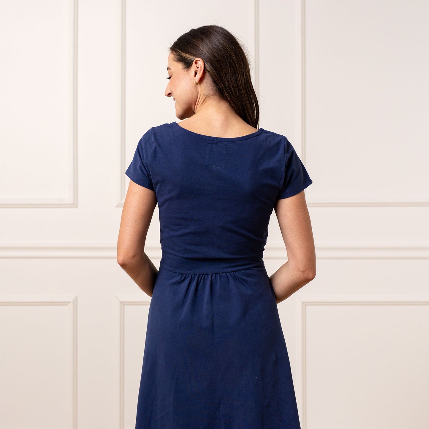 Organic Tie-Waist Knit Dress