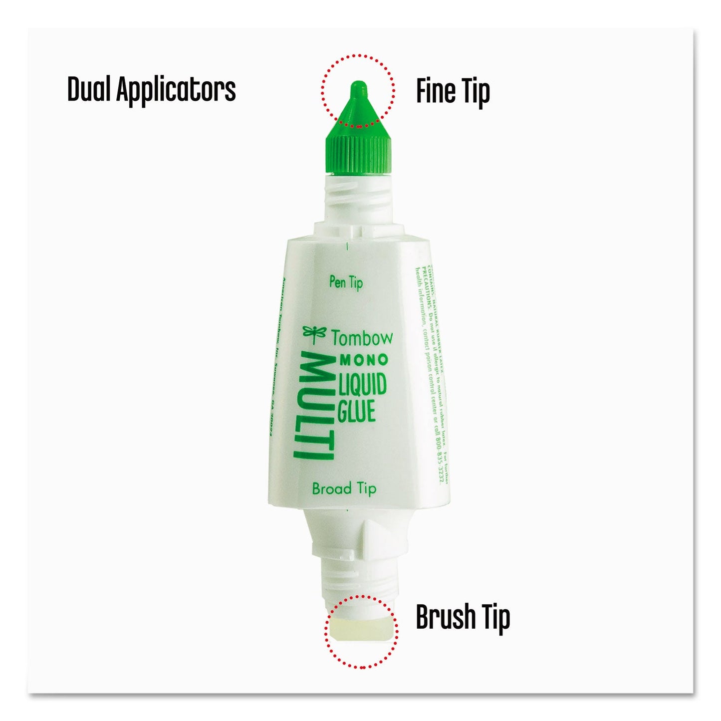 Tombow MONO Multi Liquid Glue, 0.88 oz, Dries Clear