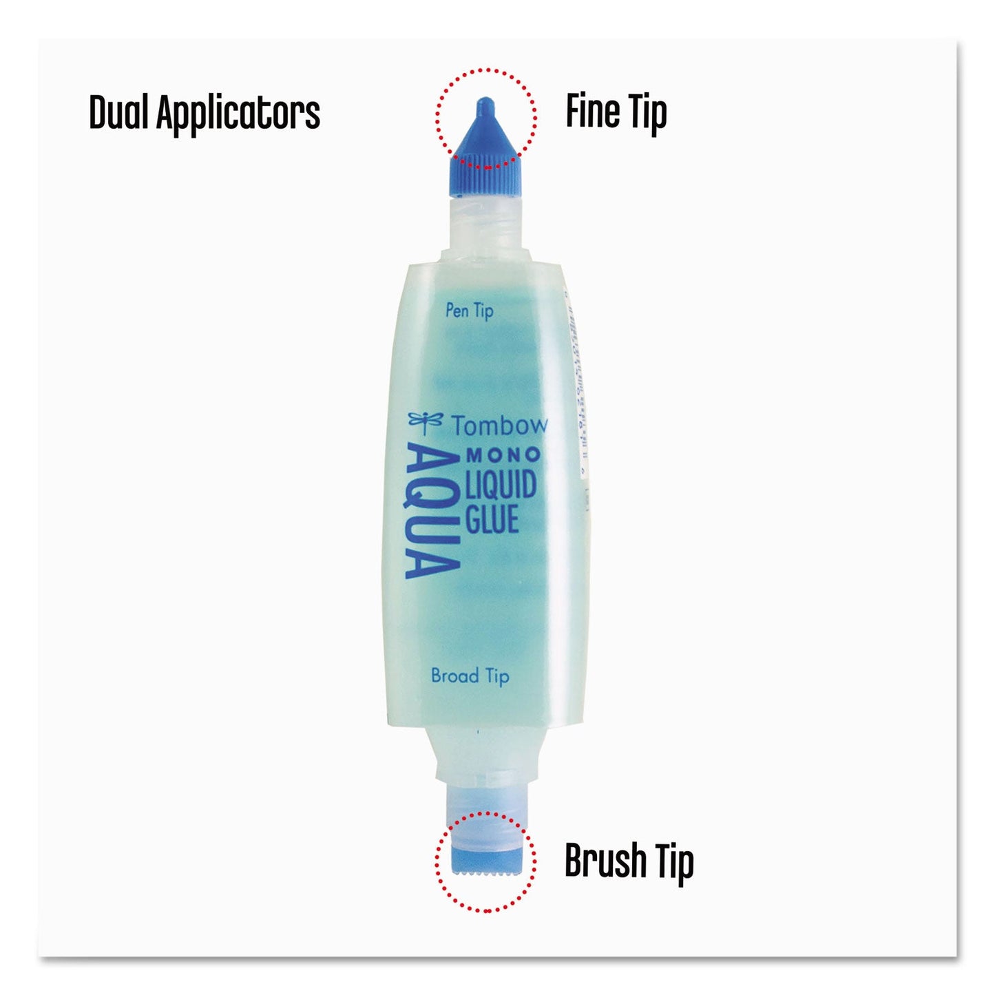 Tombow MONO Aqua Liquid Glue, 1.69 oz, Dries Clear