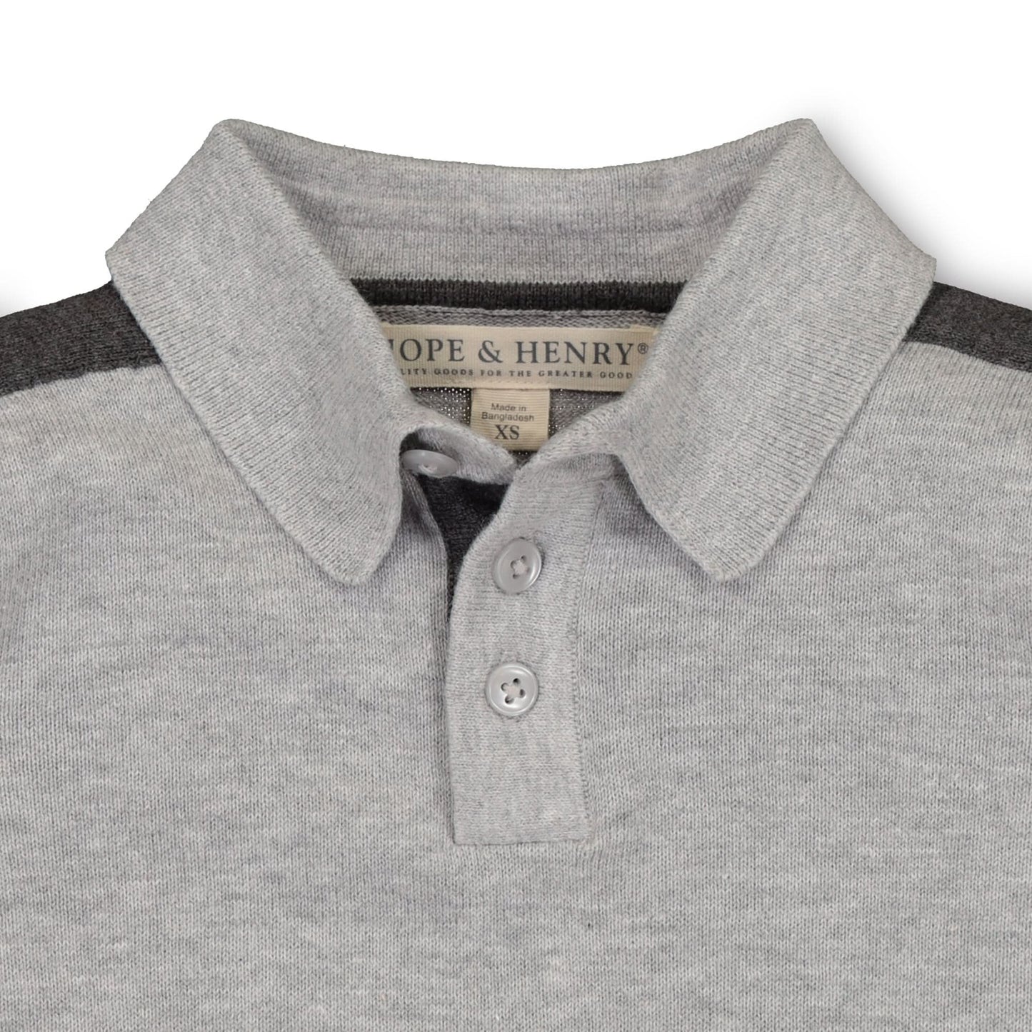 Long Sleeve Organic Sweater Polo