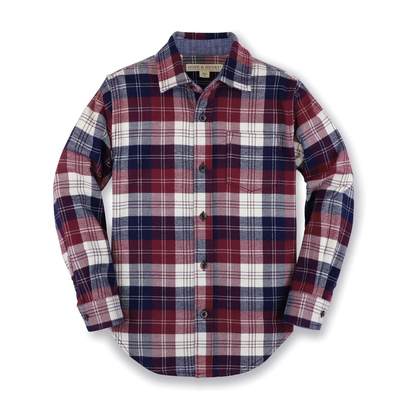 Brushed Flannel Organic Button Down Shirt - Baby