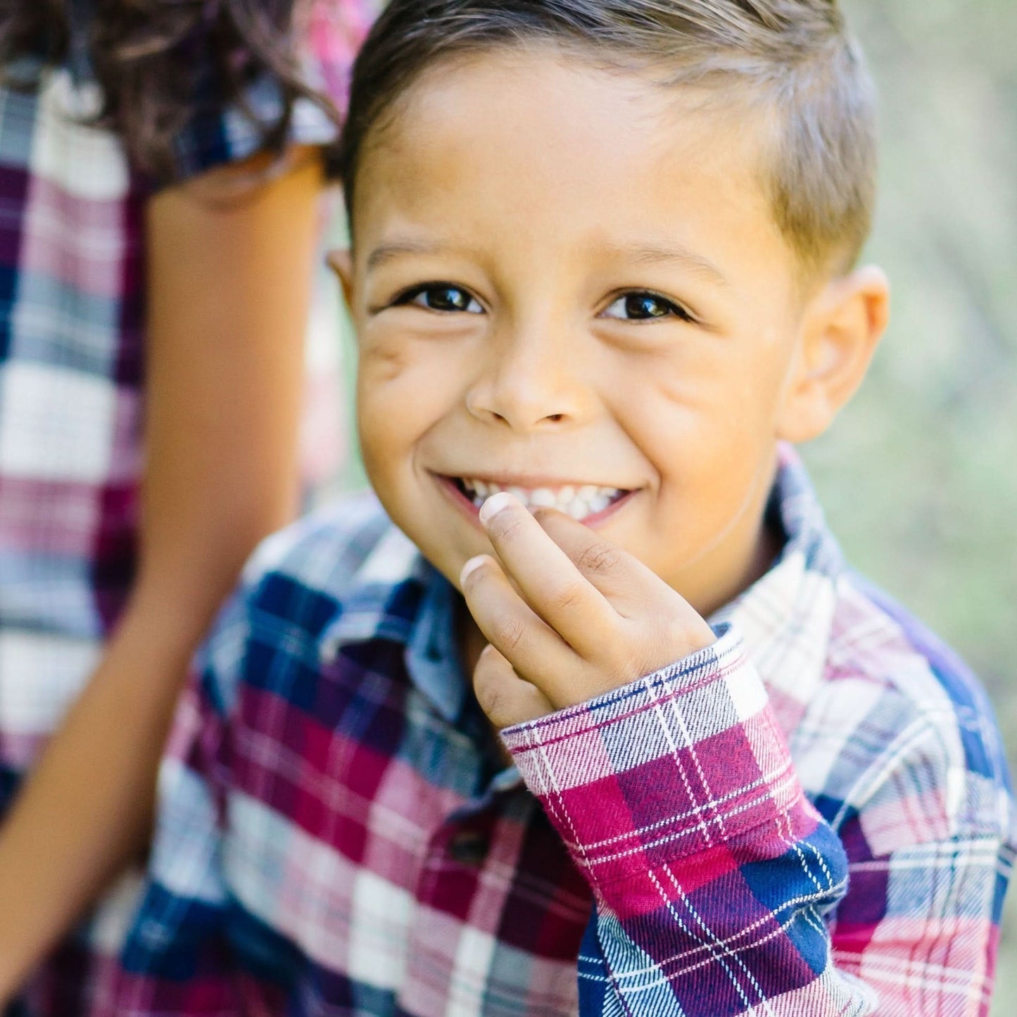 Brushed Flannel Organic Button Down Shirt - Baby