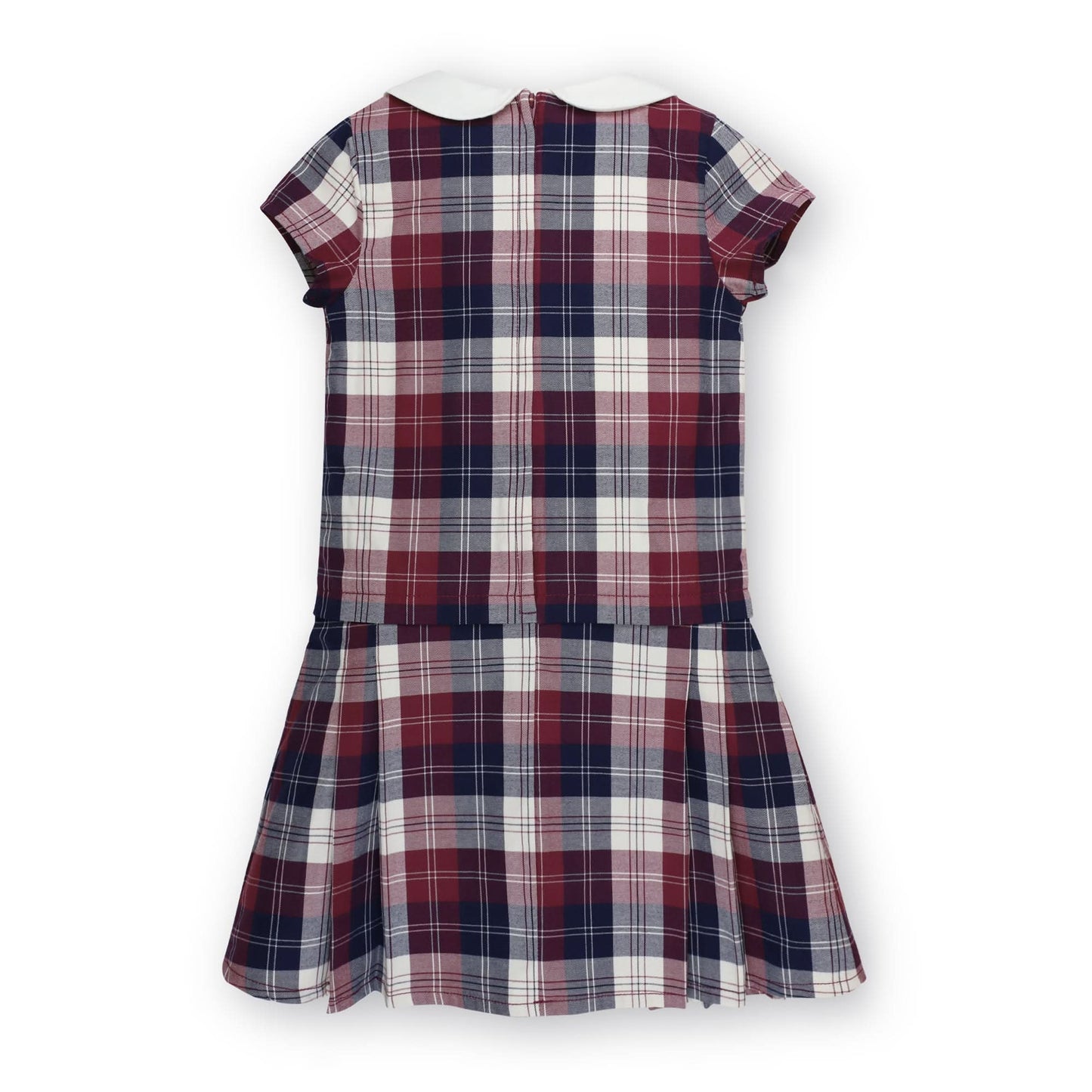 Organic Peter Pan Collar Pleated Dress