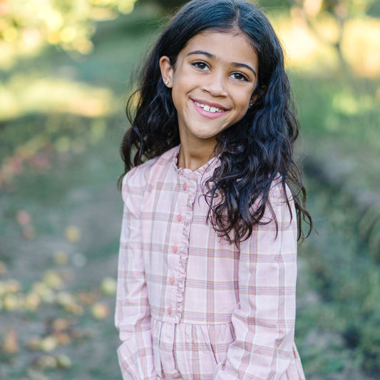 Tiered Ruffle Neck Dress - Made with Organic Cotton - Baby