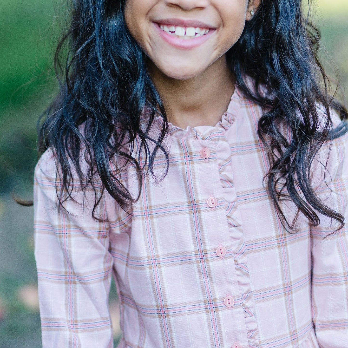 Tiered Ruffle Neck Dress - Made with Organic Cotton - Baby